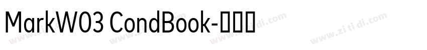 MarkW03 CondBook字体转换